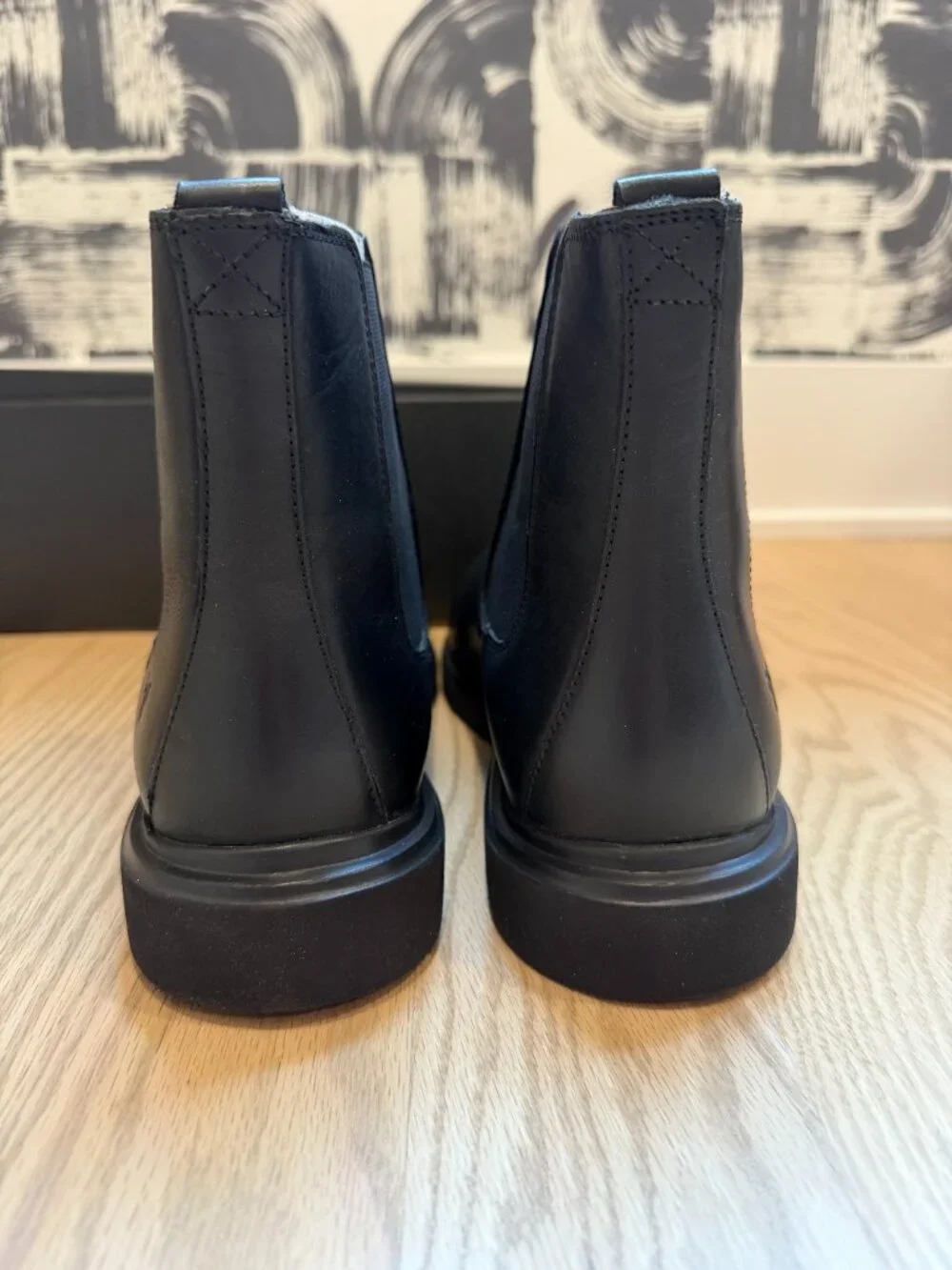 Men's Frye Connor Chelsea Black Leather Boots (Size 10.5 M)